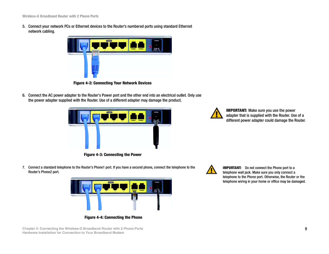 Linksys WRTU54G-TM manual Connecting Your Network Devices 