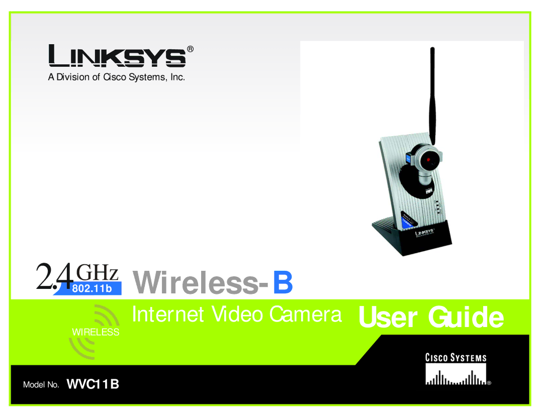 Linksys WVC11B manual Wireless- B 