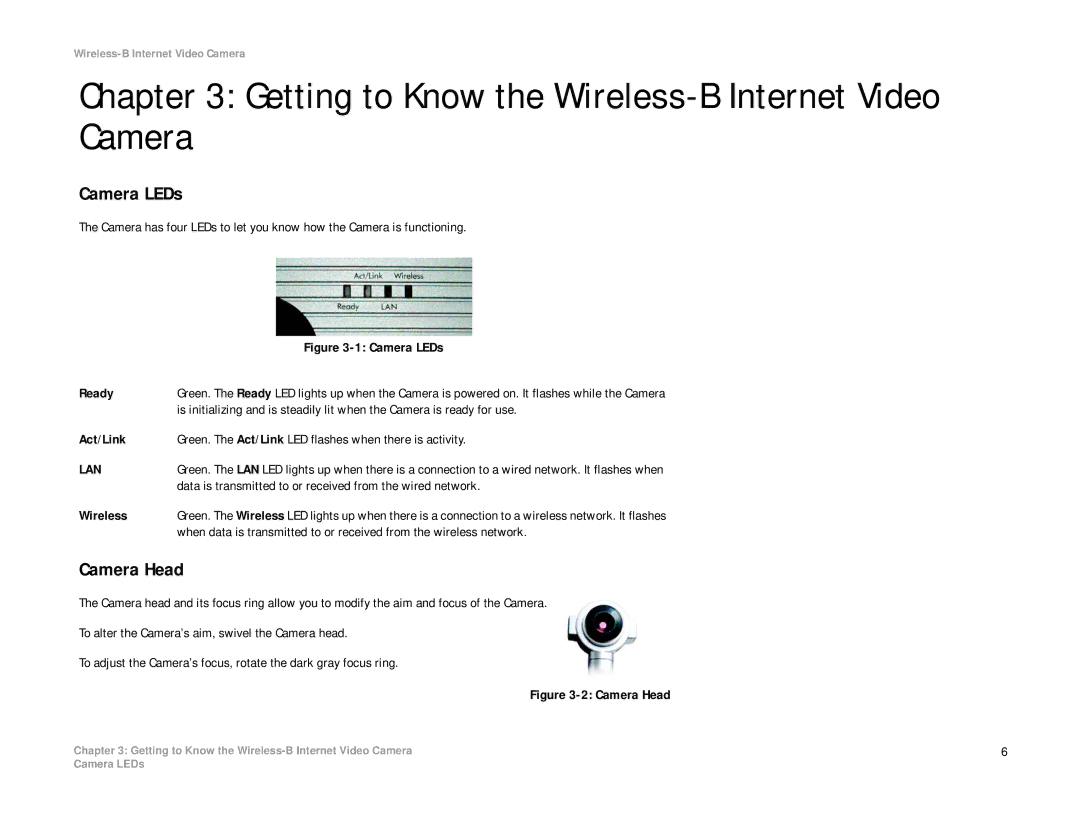 Linksys WVC11B manual Getting to Know the Wireless-B Internet Video Camera, Lan 