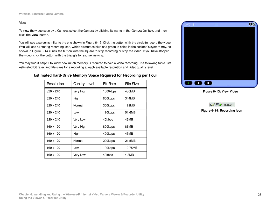 Linksys WVC11B manual View Video 