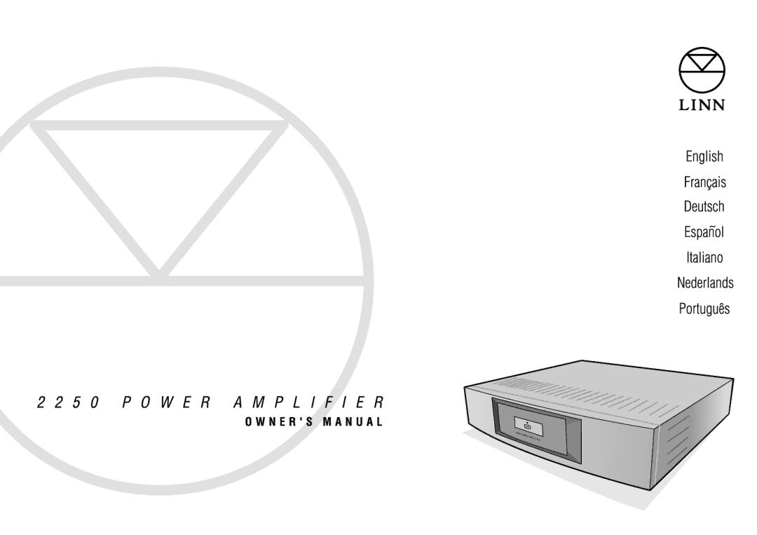 Linn 2250 manual 