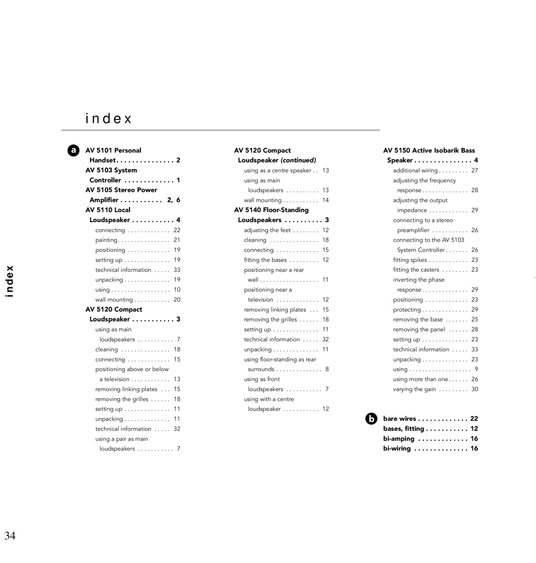 Linn AV Loudspeaker manual D e 