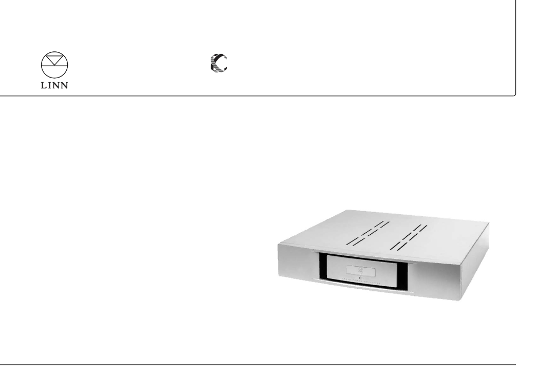 Linn C 4100, C 4200, C 6100, C 2100, C 3100, C 2200, C 3200, C 5100 owner manual 