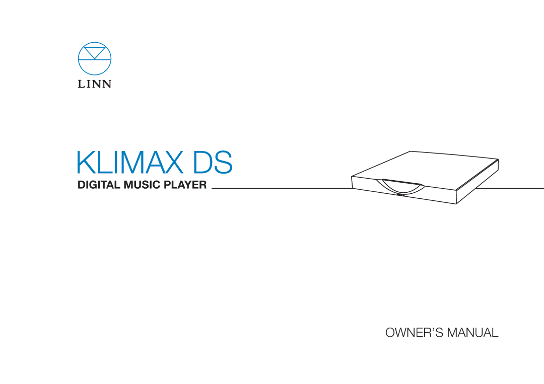 Linn Klimax DS owner manual 