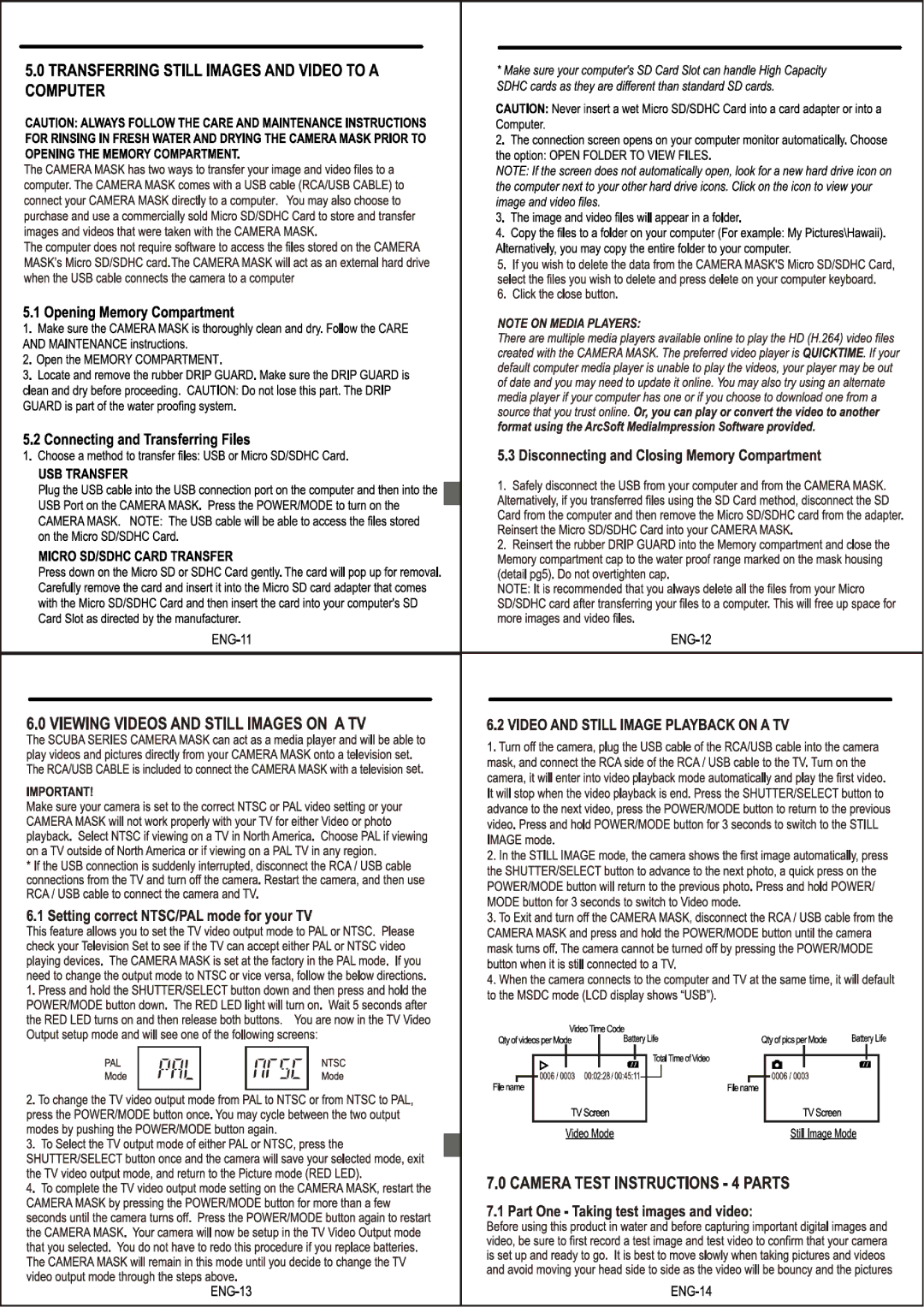 Liquid Image UDCM 323, UDCM 322 manual 