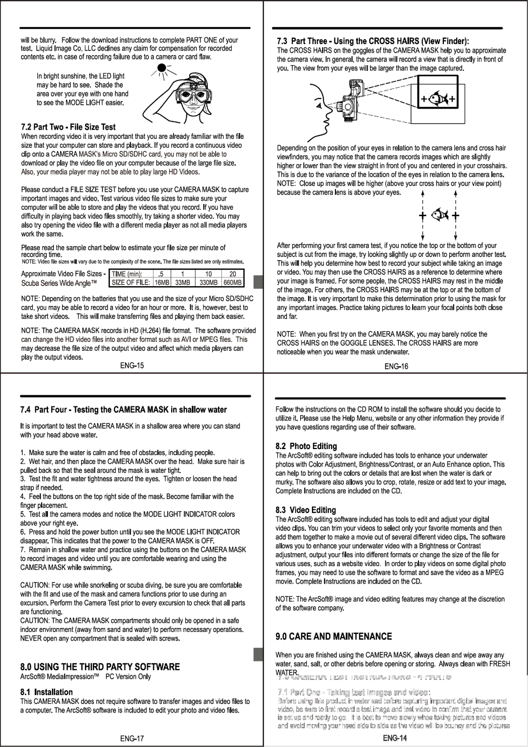 Liquid Image UDCM 322, UDCM 323 manual 