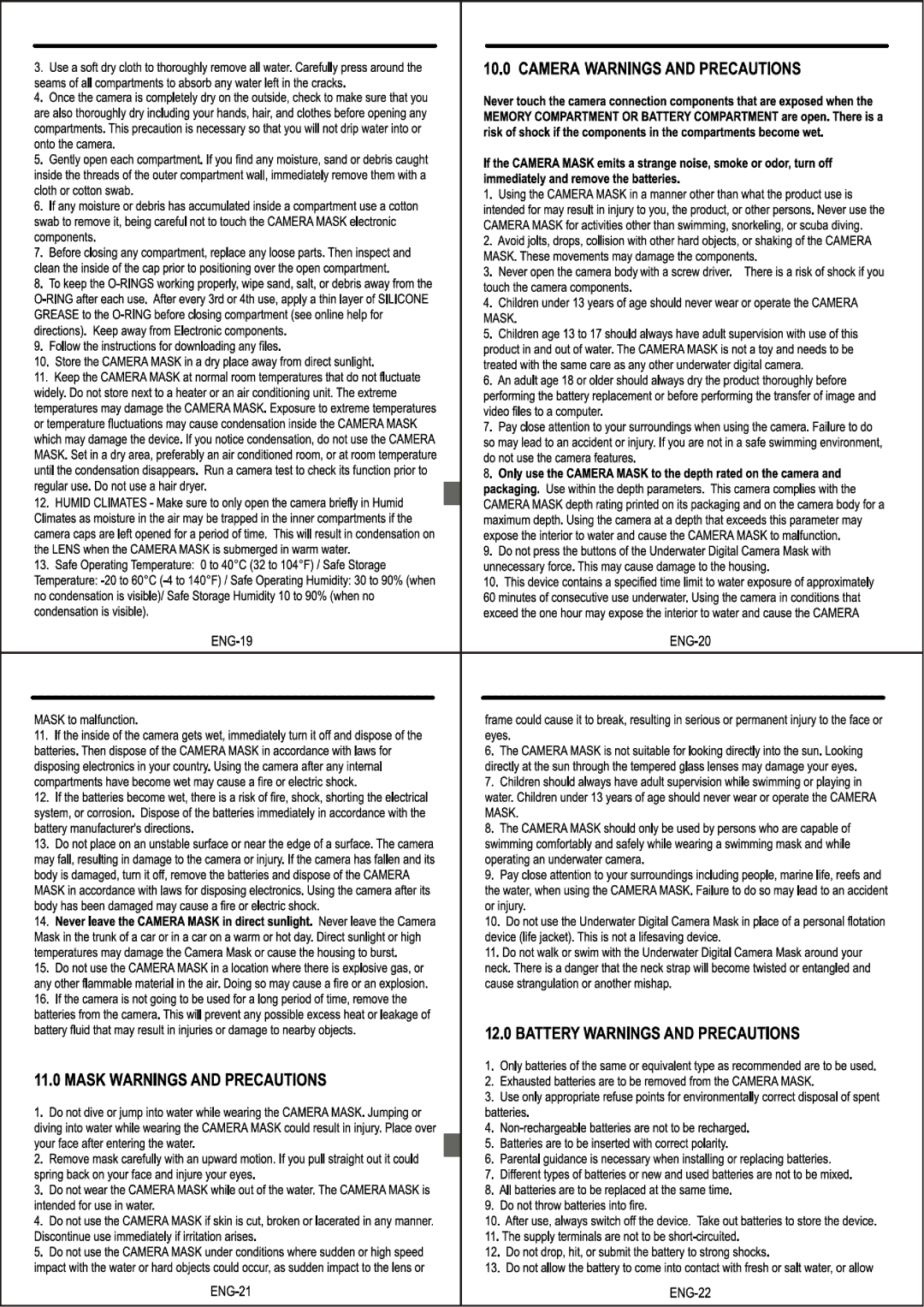 Liquid Image UDCM 323, UDCM 322 manual 