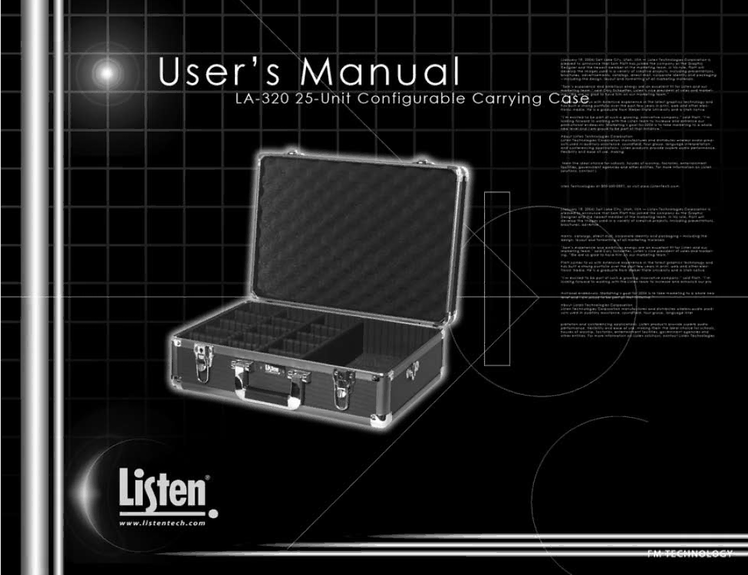 Listen Technologies LA-324, LA-325, LA-321, LA-323, LA-311 manual 