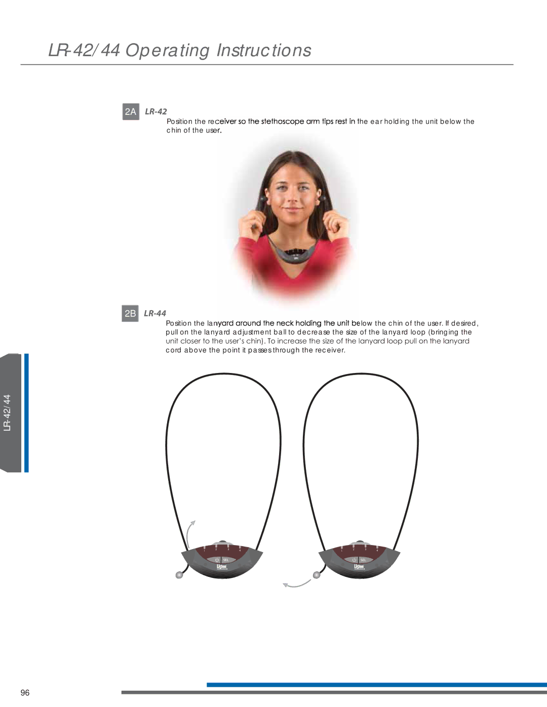 Listen Technologies LA-351, LA-350, LT-82LA manual LR-42, LR-44 