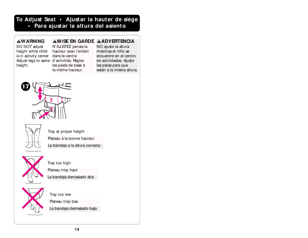 Little Tikes ISPE002AA manual Mise EN Garde 