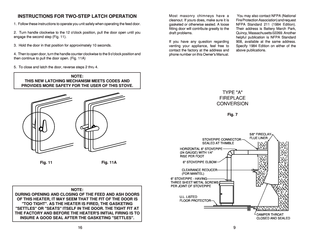 Little Wonder 2847 owner manual Instructions For Two-Steplatch Operation, This New Latching Mechanism Meets Codes And 