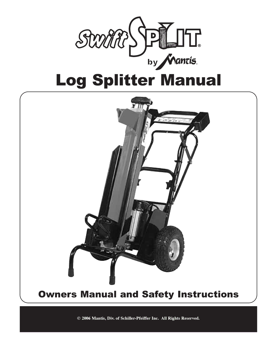 Little Wonder 5000 owner manual Log Splitter Manual 