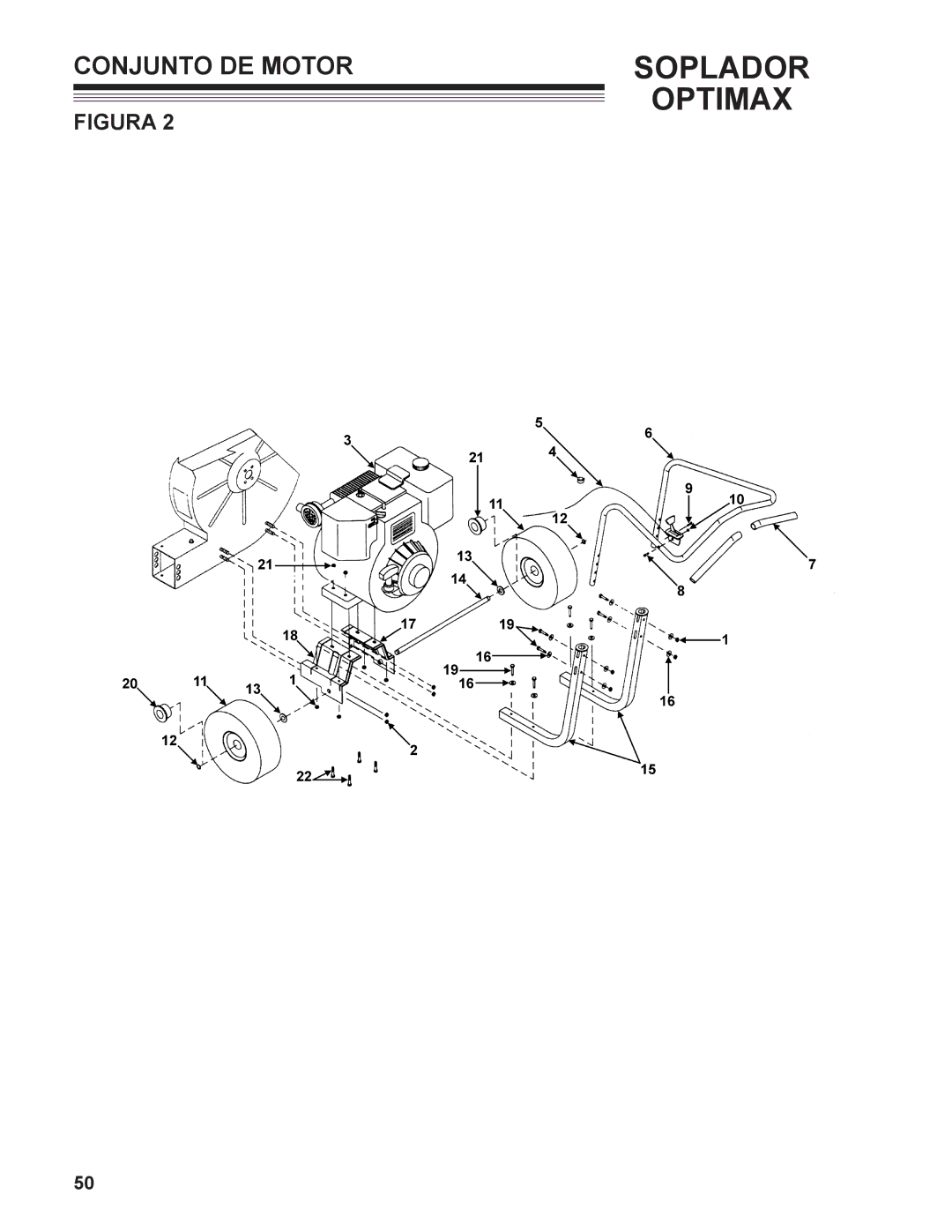 Little Wonder MAN 4163480 technical manual Conjunto DE Motor 