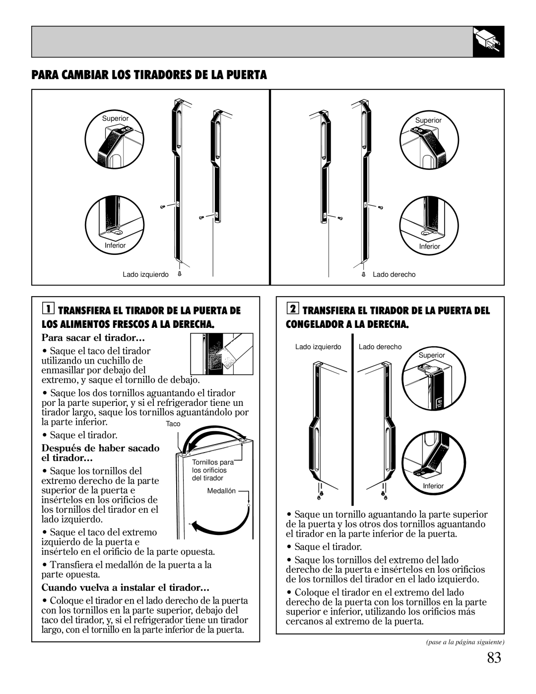 LivinBox Storage Products Co 22, 18, 21, 19, 25, 24 warranty Para sacar el tirador, Después de haber sacado El tirador 