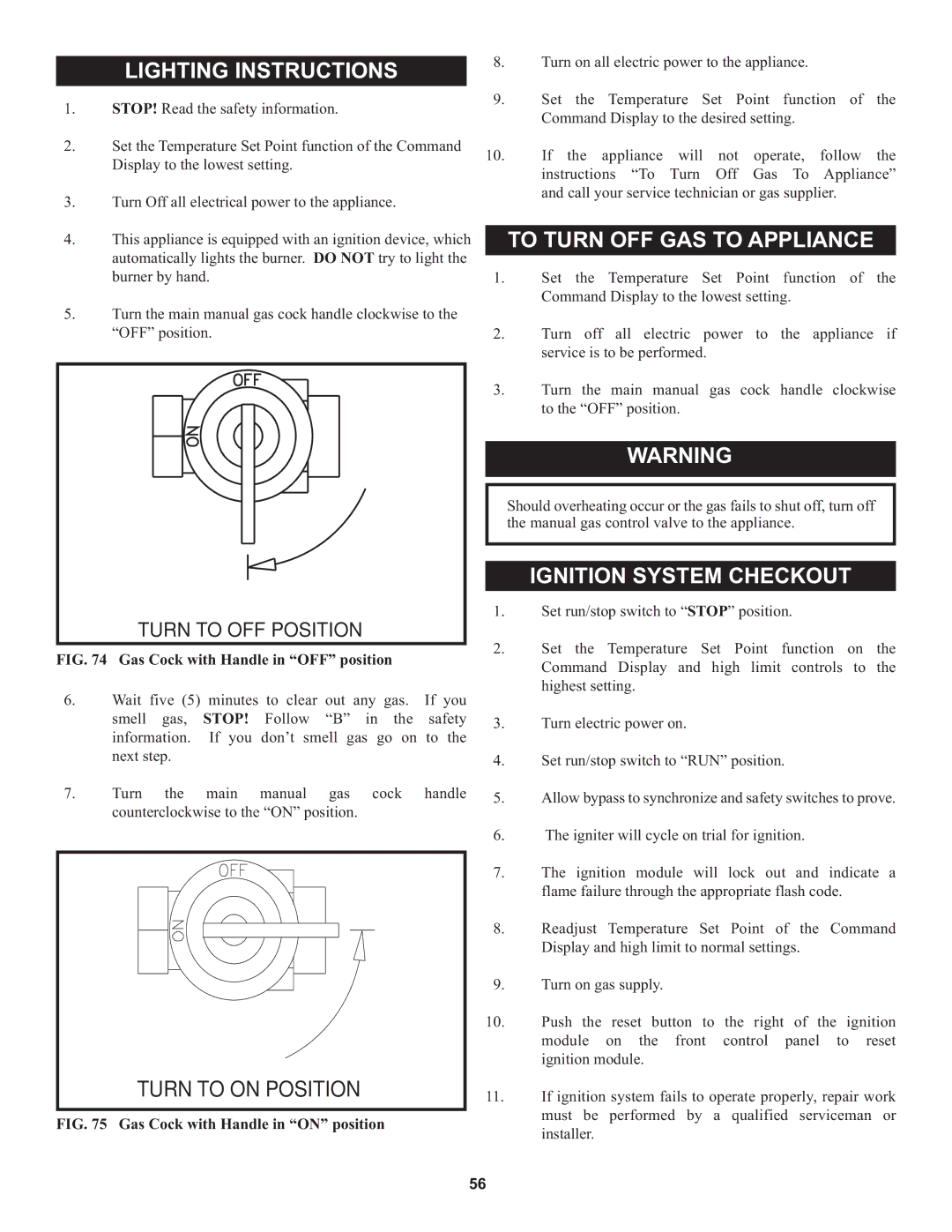 Lochinvar 1, 000 through 2 warranty To Turn OFF GAS to Appliance, Ignition System Checkout 