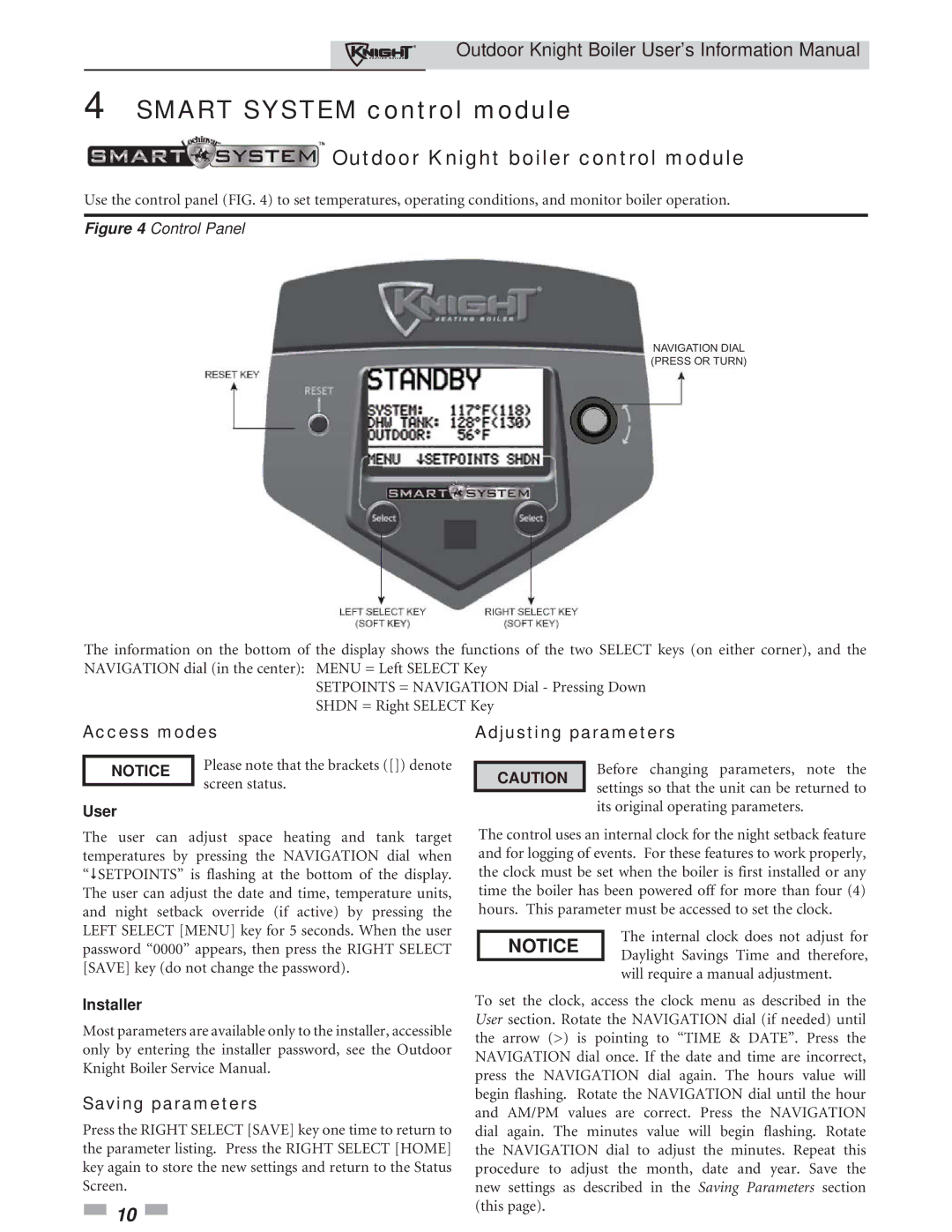 Lochinvar 151, 286 manual Smart System control module, User, Installer 