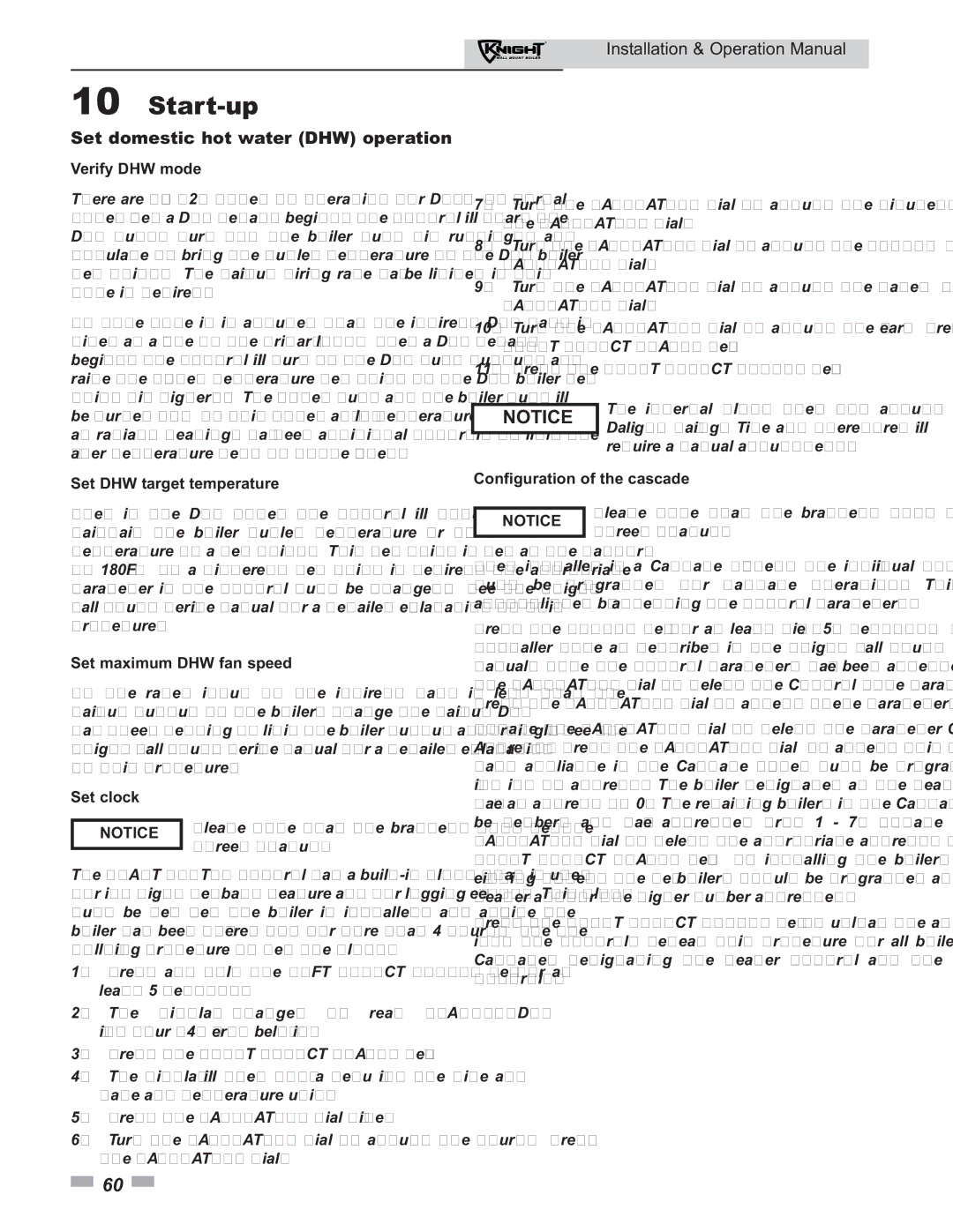 Lochinvar 51 operation manual Set domestic hot water DHW operation, Verify DHW mode, Configuration of the cascade 