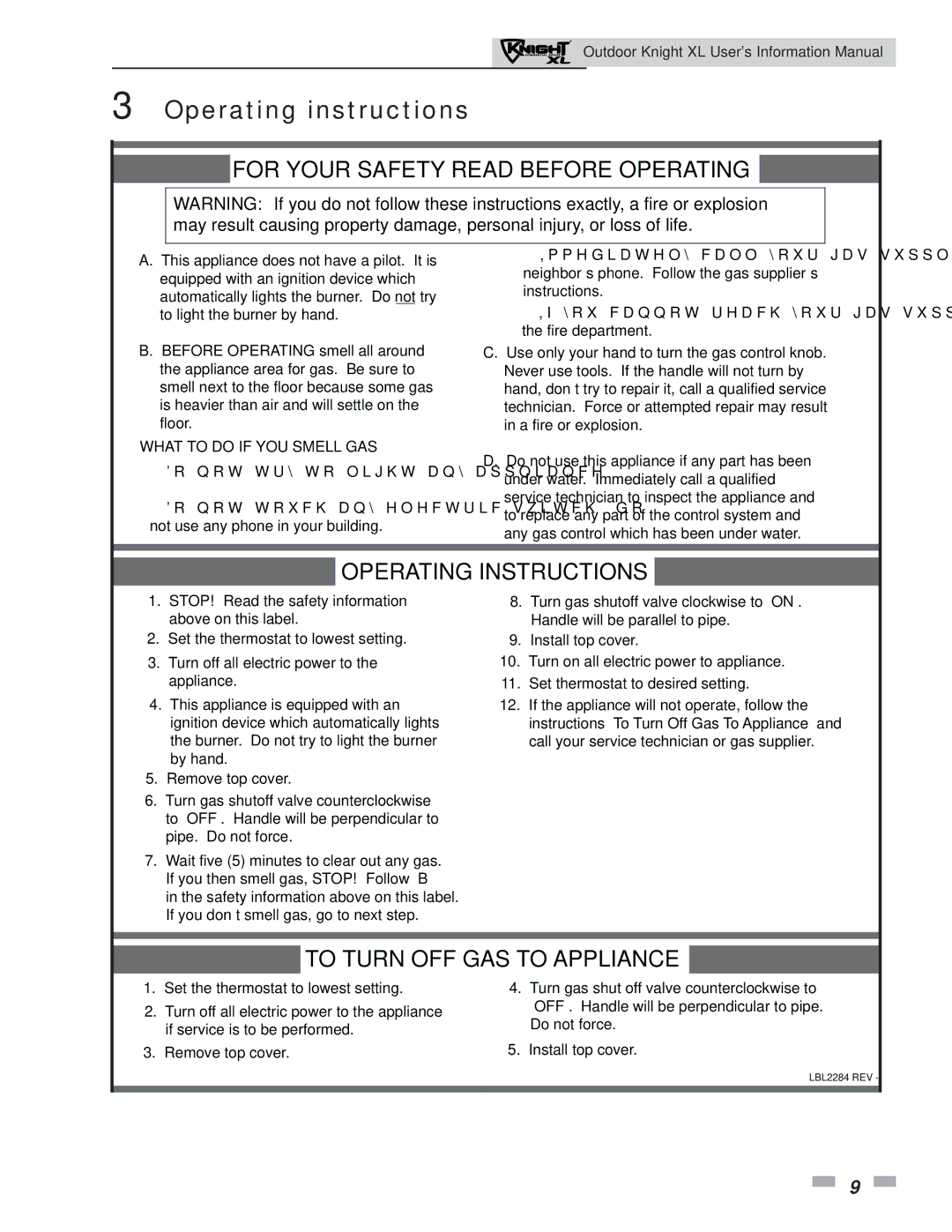 Lochinvar 400, 801 service manual Operating instructions, For Your Safety Read Before Operating 