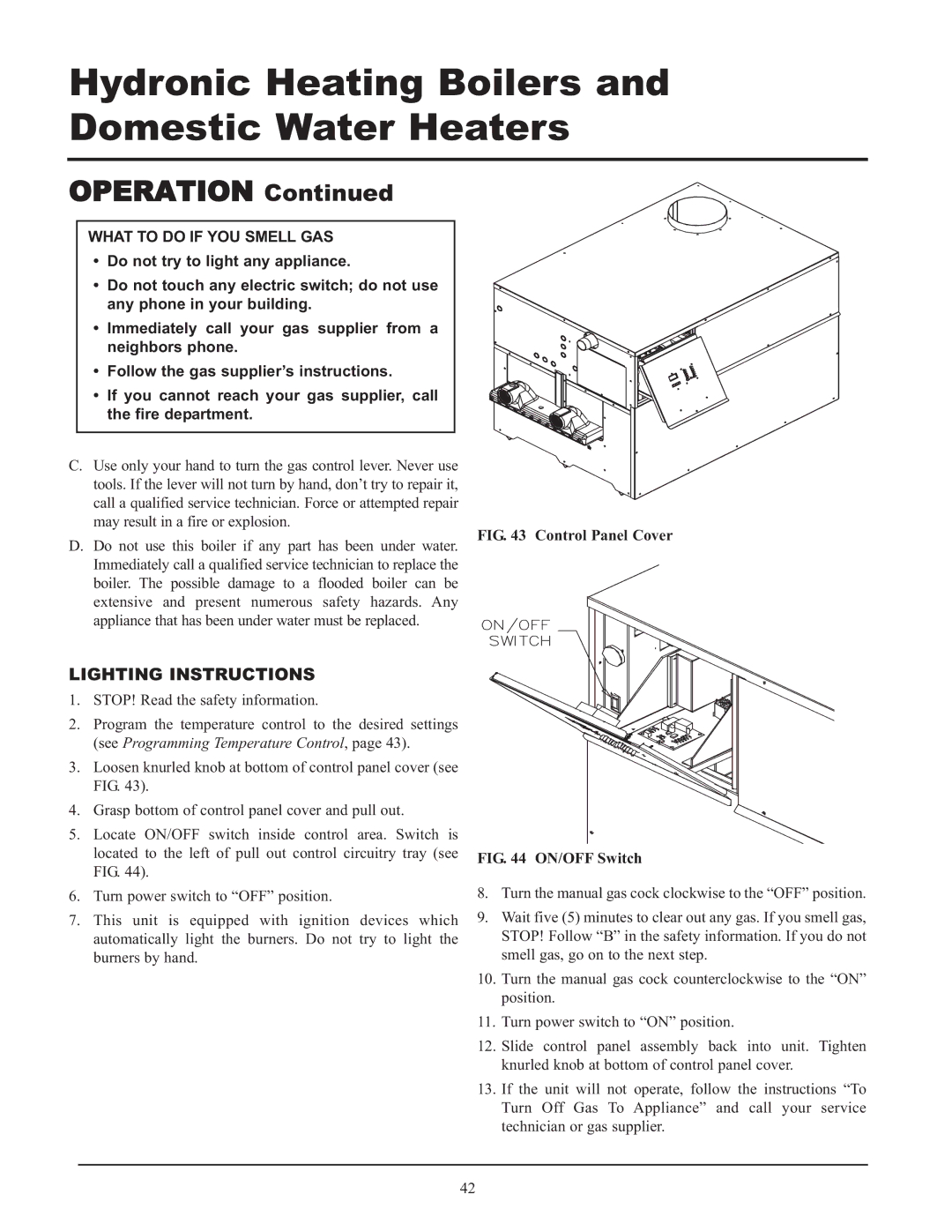 Lochinvar 999 - 750, CF-CH(E)-i&s-08, 399 service manual Operation 