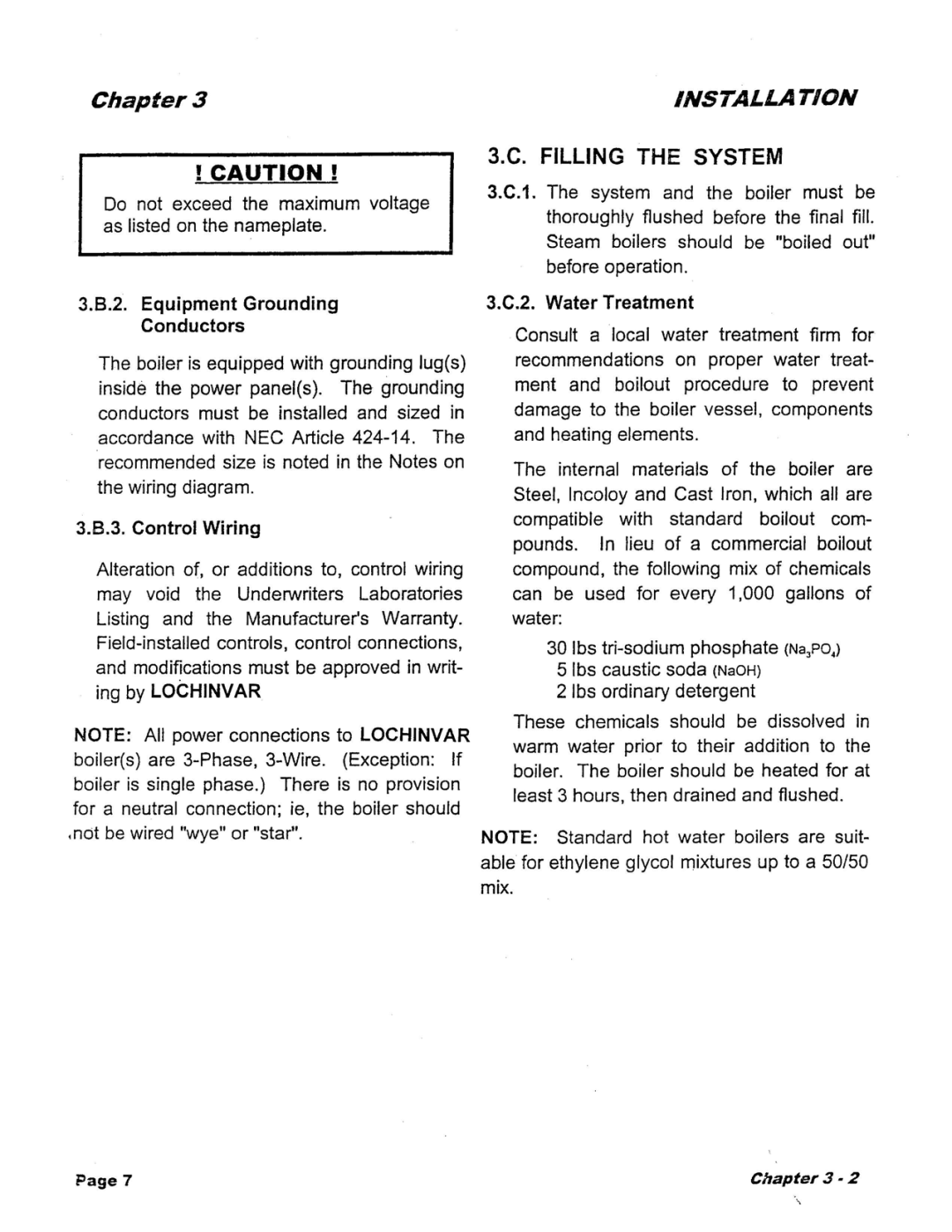 Lochinvar Electric Hot Water and Steam Boilers manual 