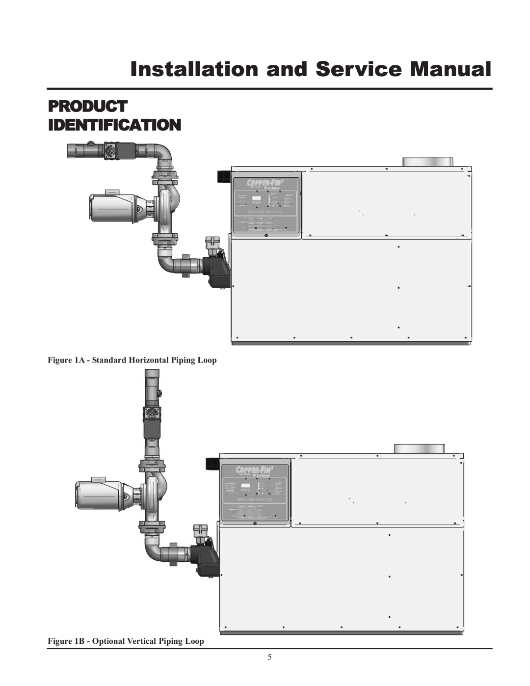 Lochinvar GAS HEATER FOR COMMERICAL POOL APPLICATIONS Product Identification, Installation and Service Manual 