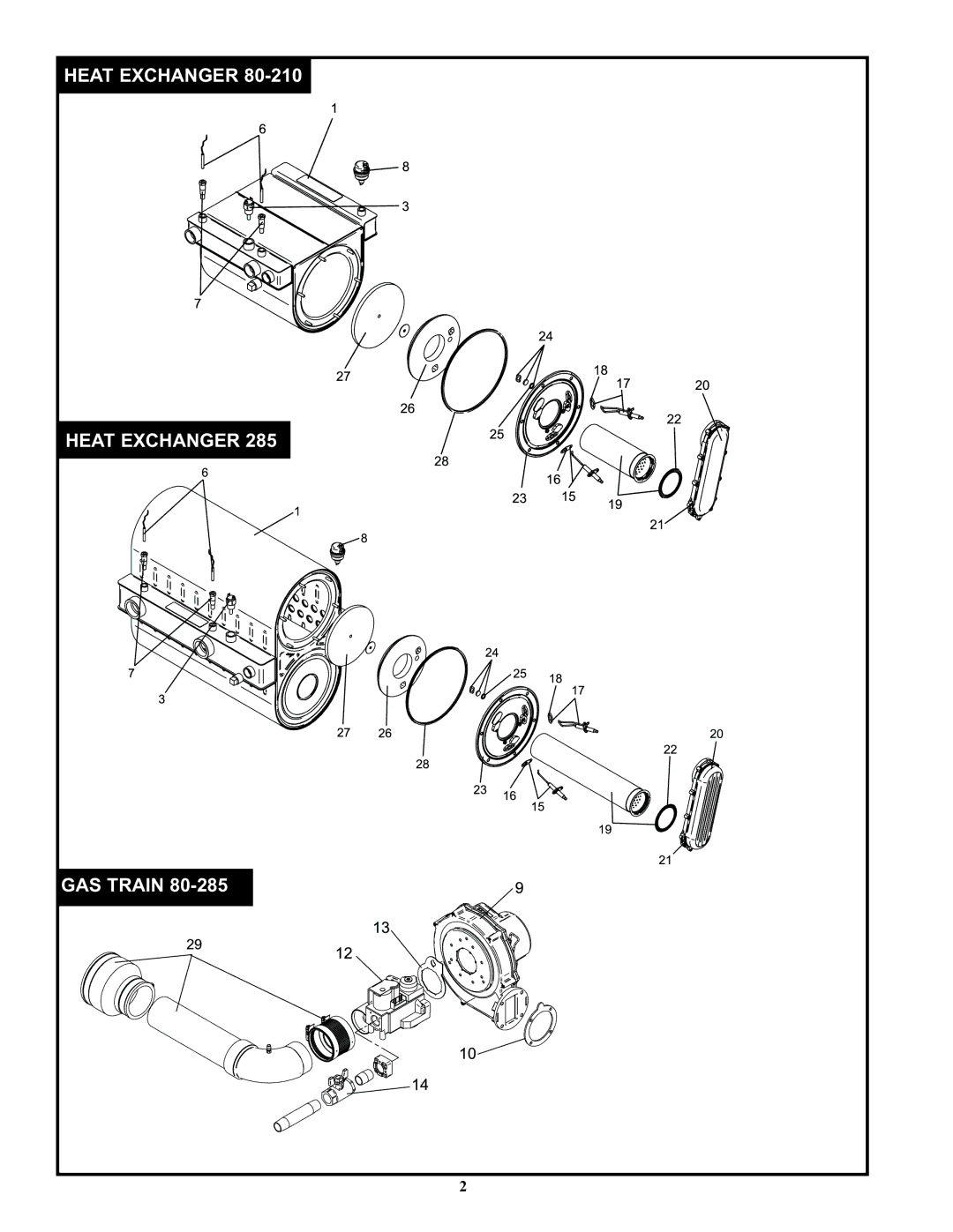 Lochinvar KB 80 thru 285 manual Heat Exchanger 