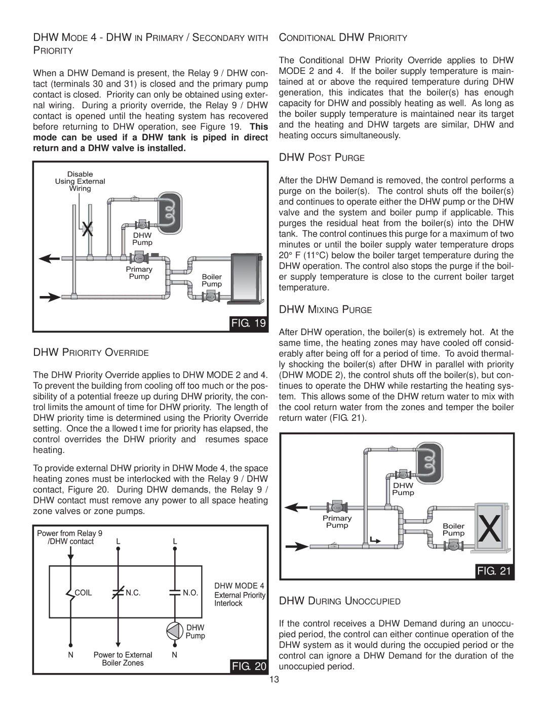 Lochinvar INS7141, MP2, INS7162, TST2313 installation instructions DHW Mode 4 DHW in Primary / Secondary with Priority 