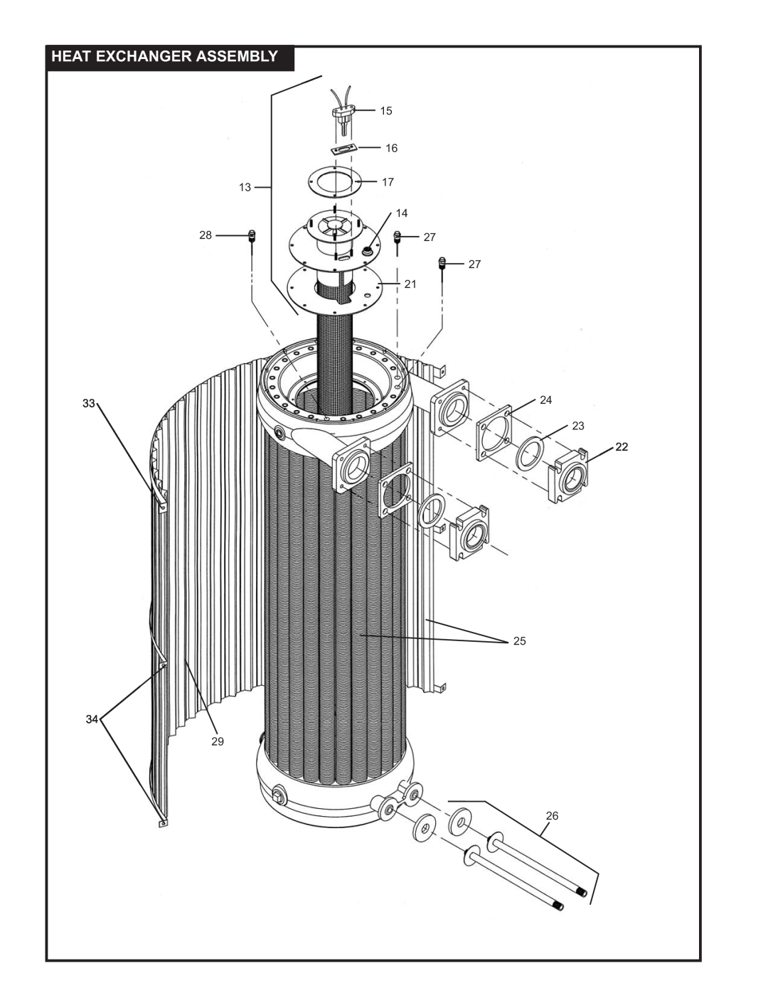 Lochinvar PFR-06 manual Heat Exchanger Assembly 