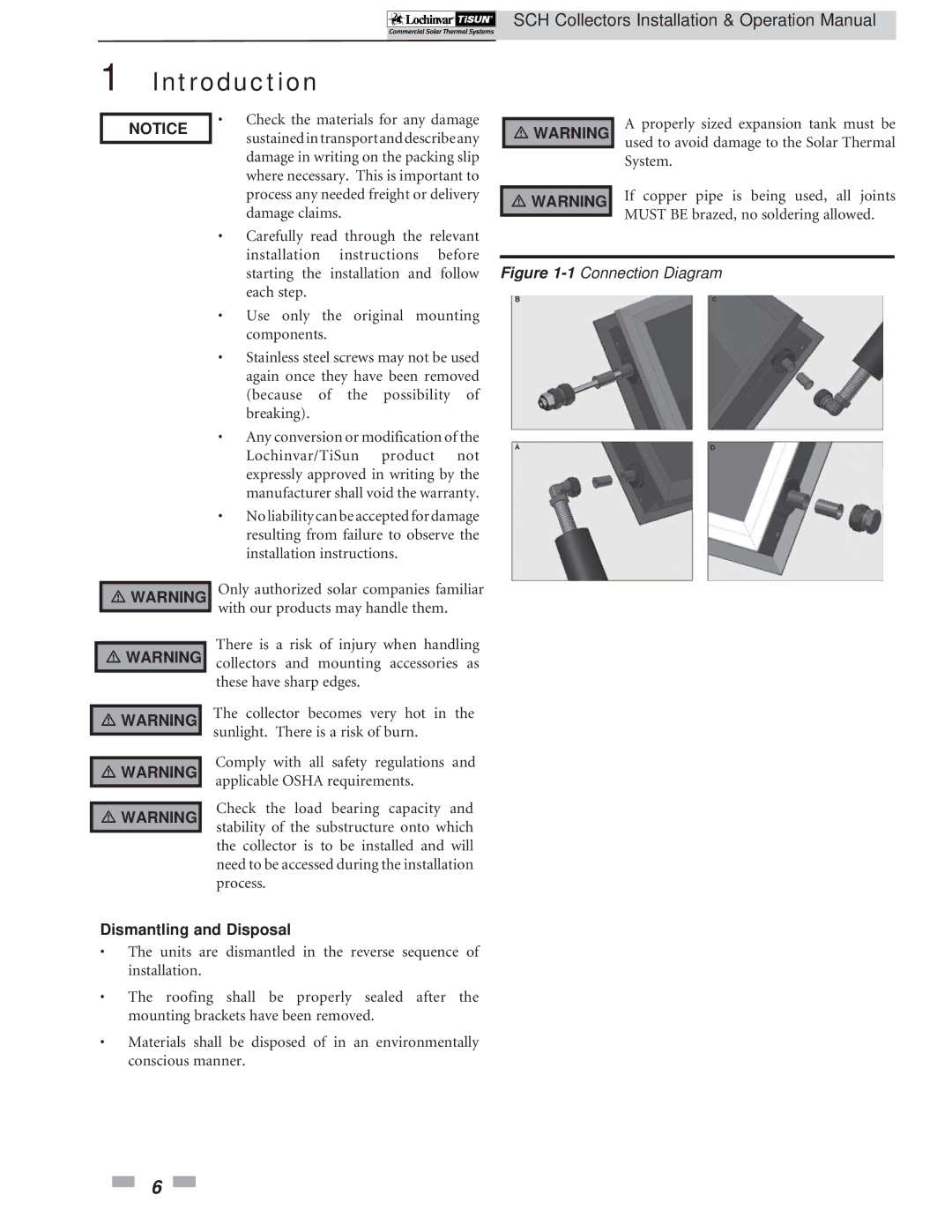 Lochinvar SCH-I-O operation manual Dismantling and Disposal 