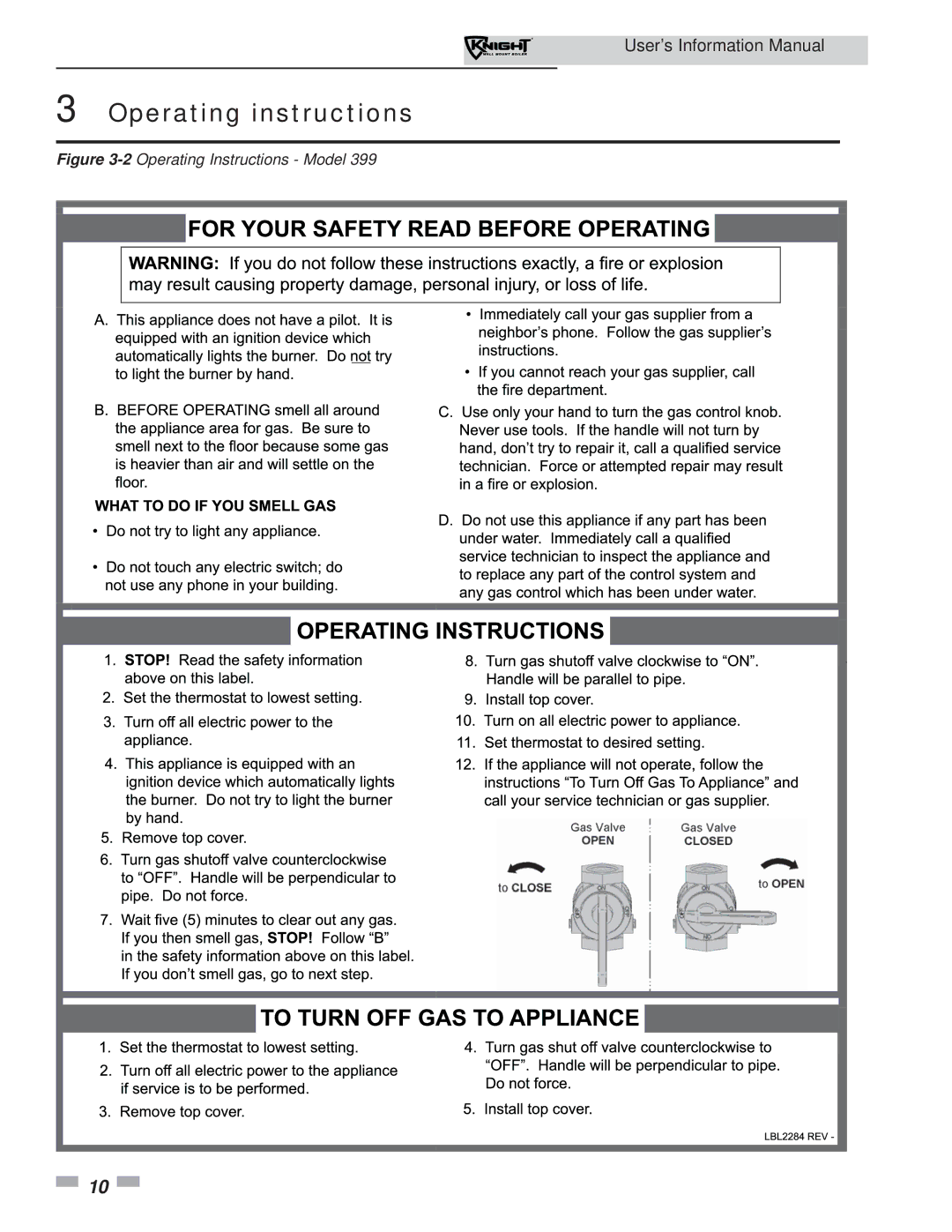 Lochinvar WH 55 - 399 manual Operating instructions 