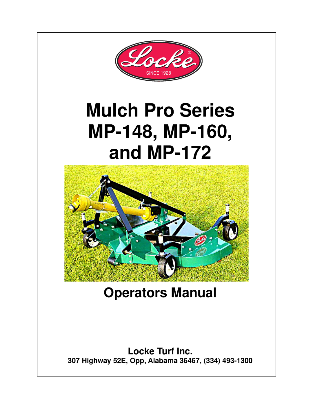 Locke MP-160, MP-148, MP-172, MP-148, MP-160, MP-172 manual 