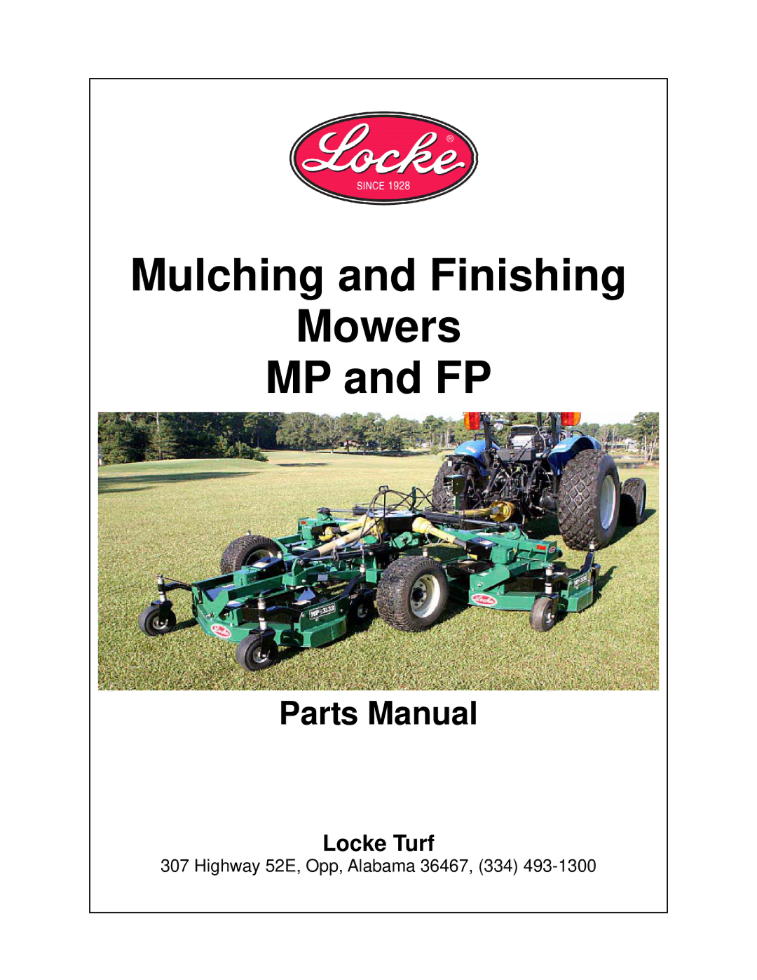 Locke FP, MP manual Parts Manual 