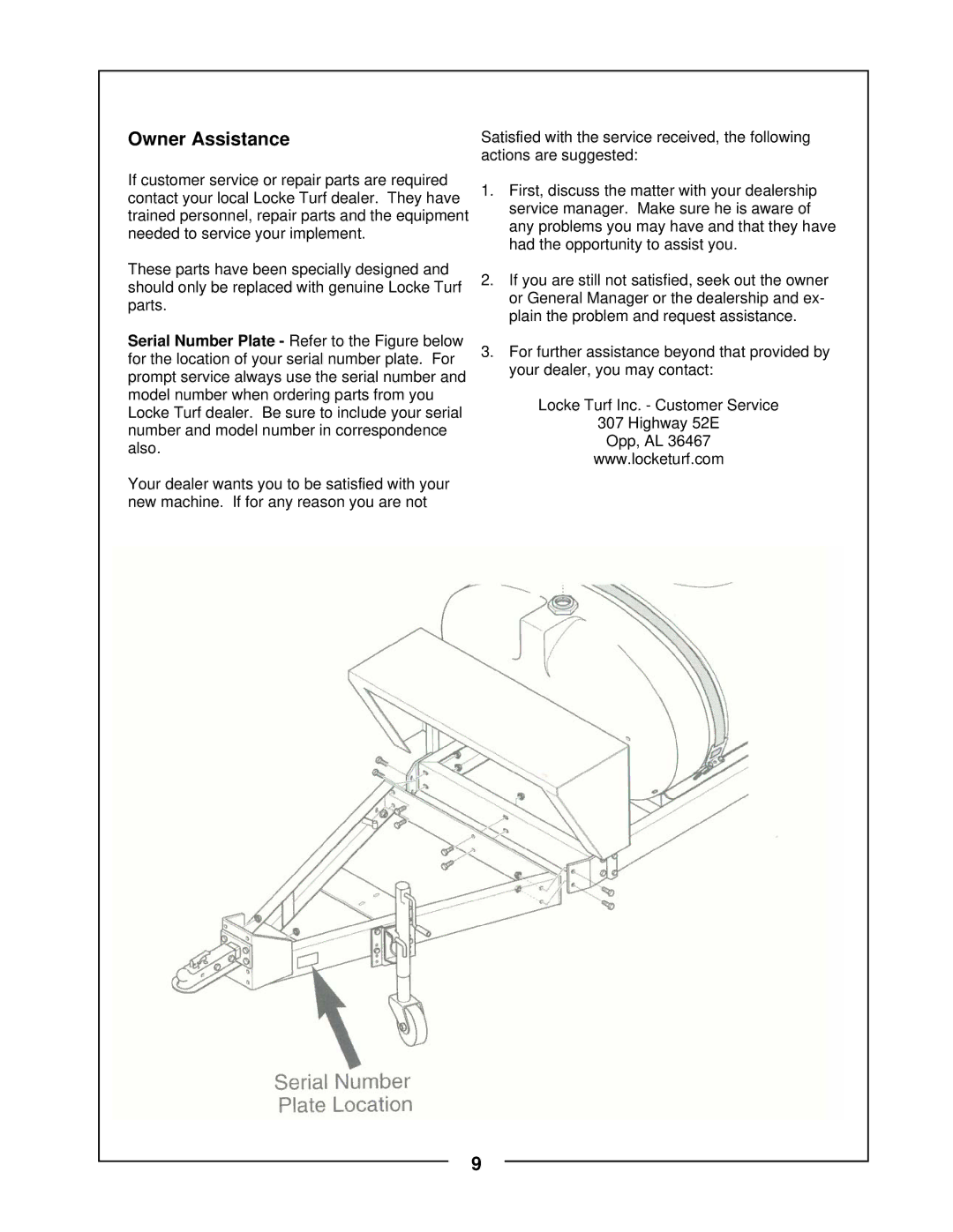 Locke TR-30 manual 