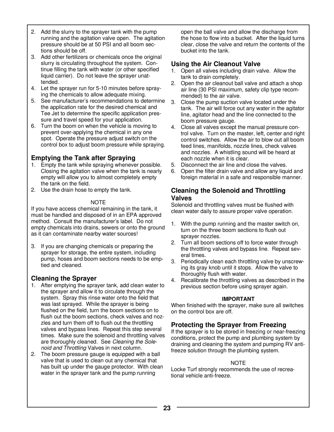 Locke TR-30 manual 