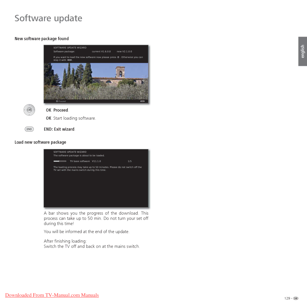 Loewe Individual 32 Compose 3D, Individual 55 Compose 3D New software package found, OKStart loading software 