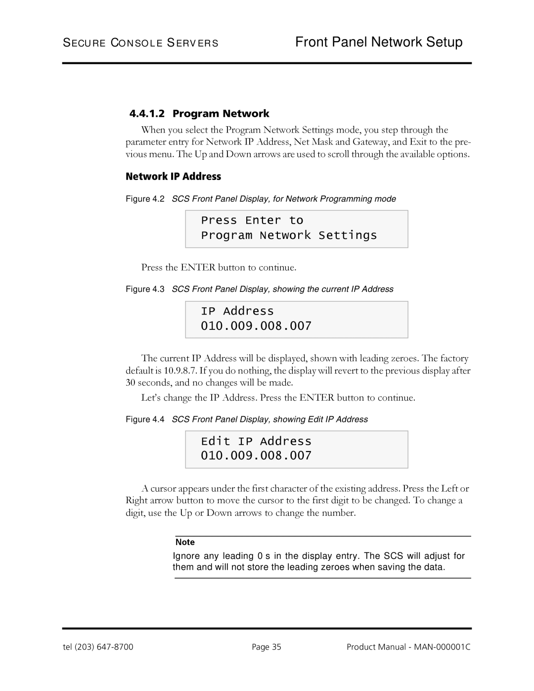 Logical Solutions SCS-R manual Program Network, Network IP Address 