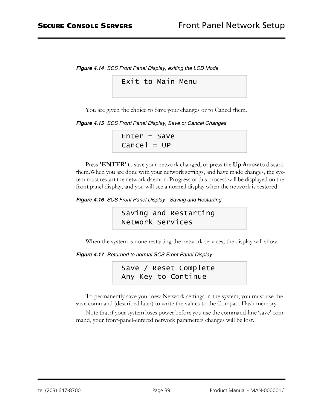 Logical Solutions SCS-R manual Exit to Main Menu 