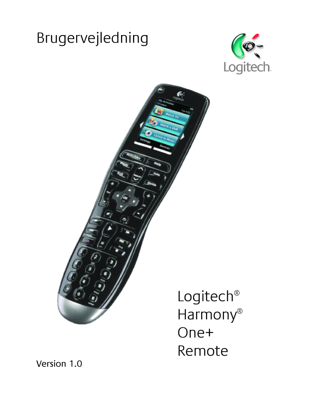 Logitech 1 manual Logitech Harmony One+ Remote 