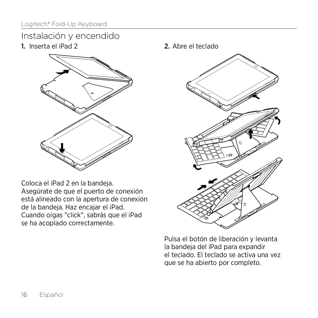 Logitech 2 manual Instalación y encendido 