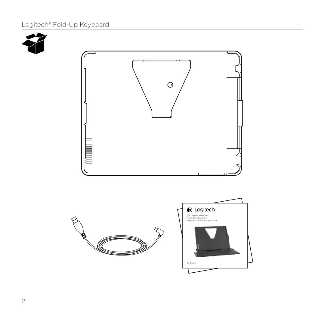 Logitech 2 manual Logitech Fold-Up Keyboard 