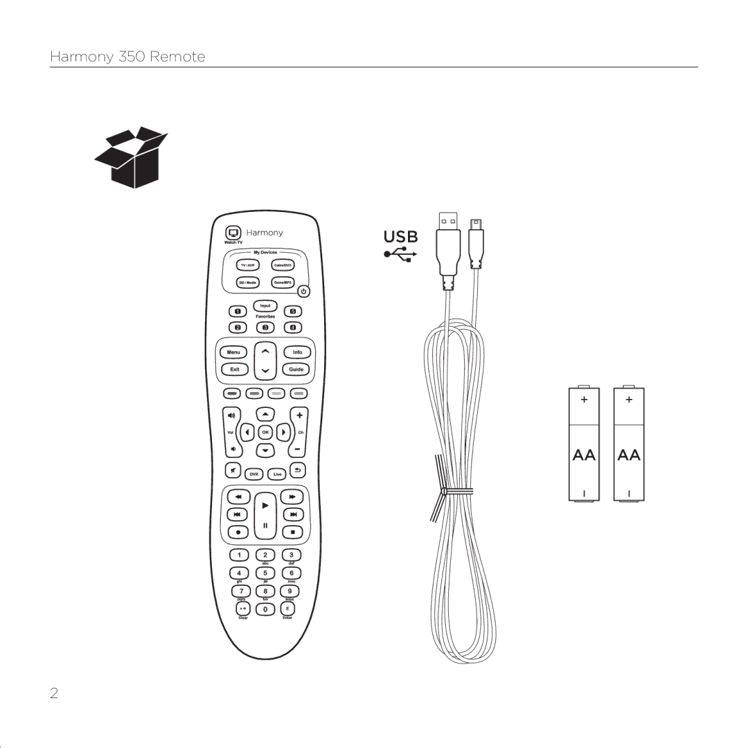 Logitech 350 setup guide Usb 