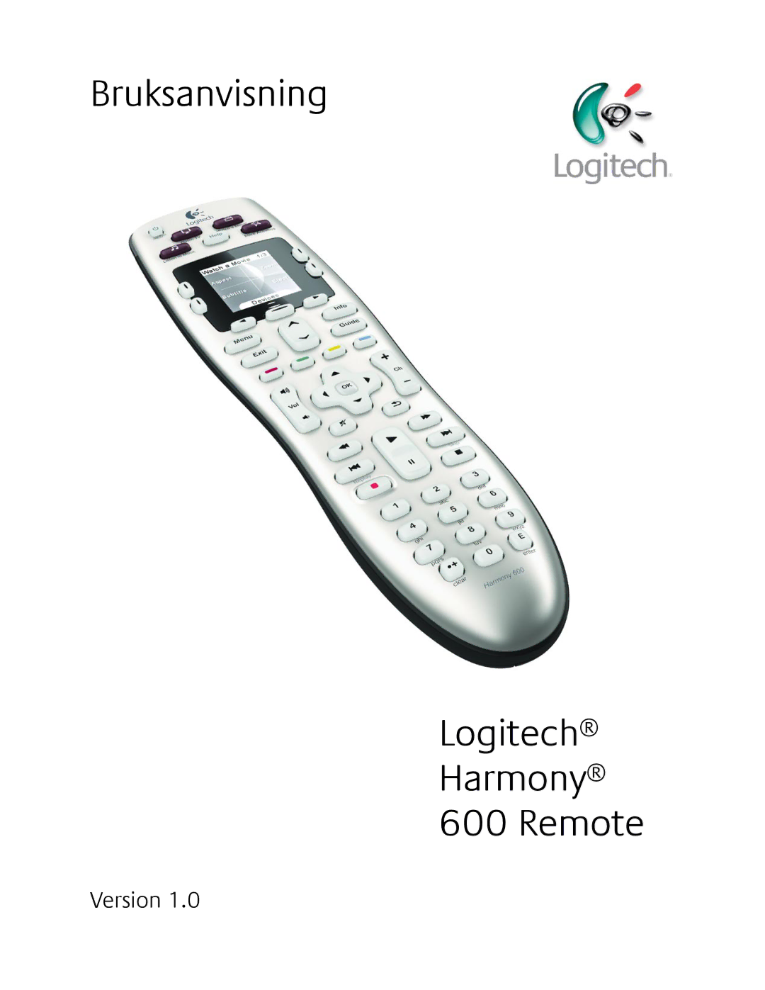 Logitech 600 user manual User Manual 