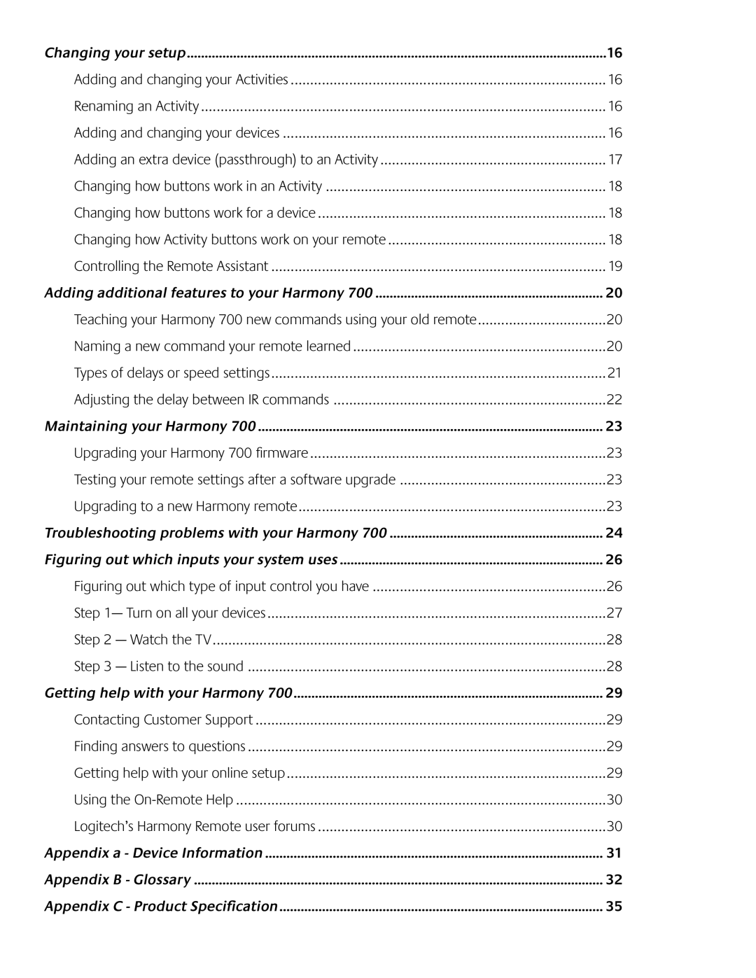 Logitech 700 user manual Figuring out which type of input control you have 