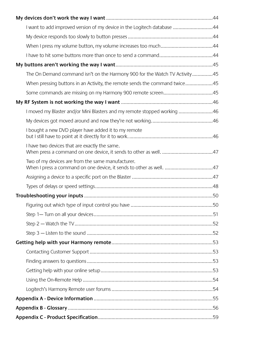 Logitech 900 user manual 