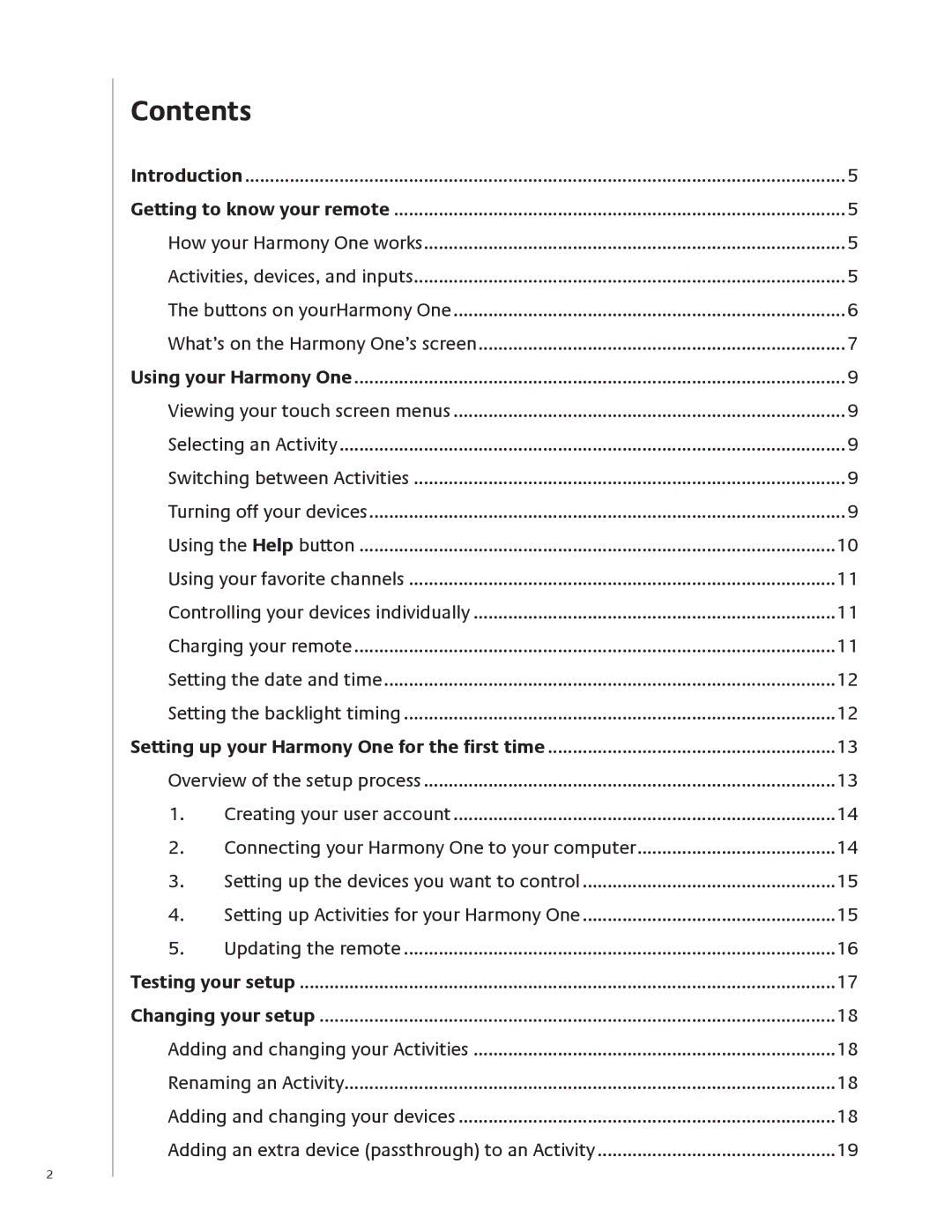 Logitech 915-000099 user manual Contents 