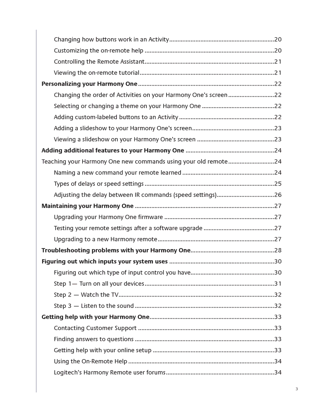 Logitech 915-000099 user manual Figuring out which inputs your system uses 