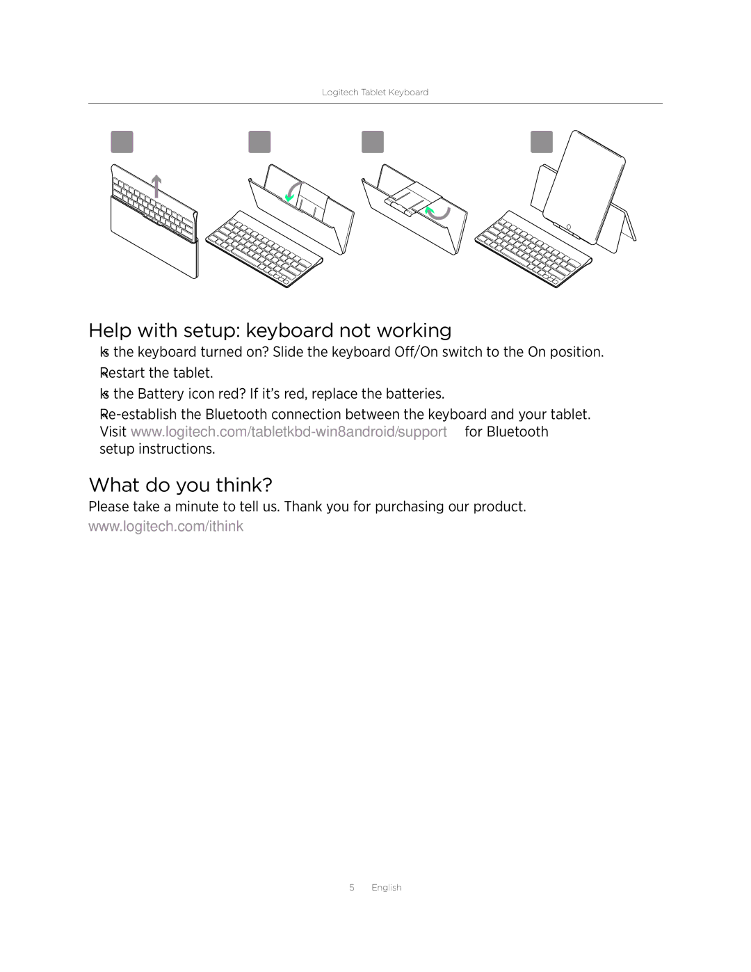 Logitech 920004569 setup guide Help with setup keyboard not working, What do you think? 