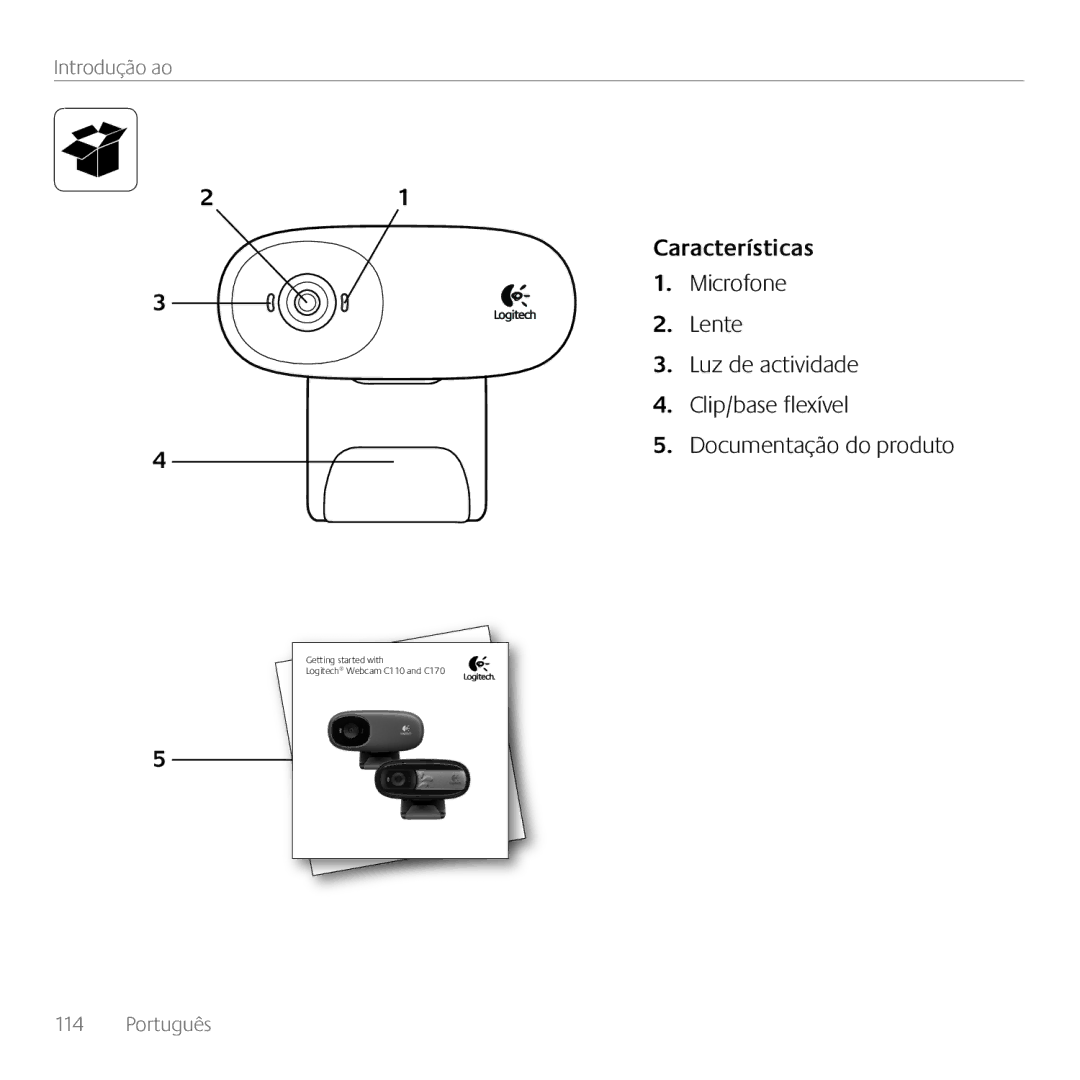 Logitech 960-000880, C110 manual Características 