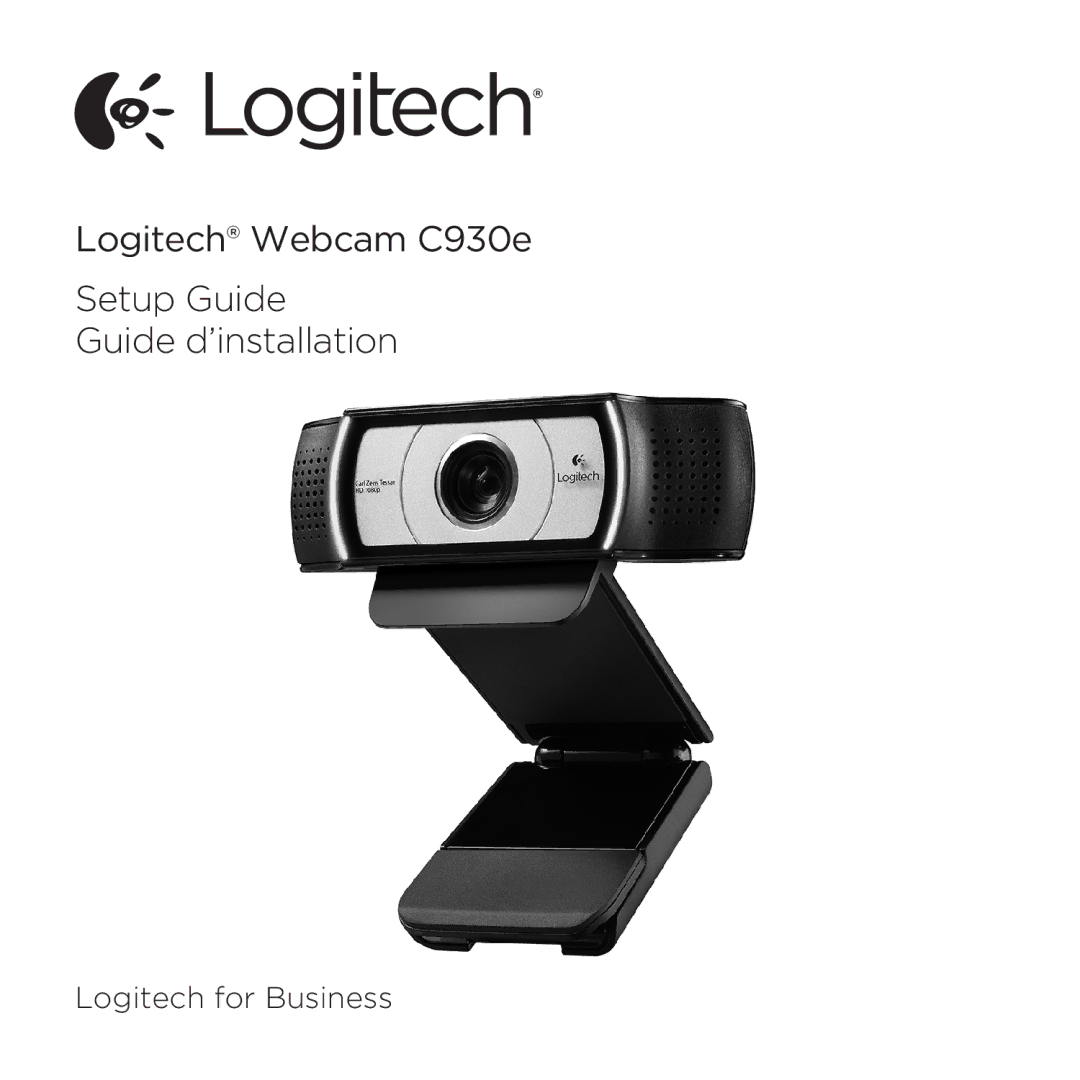 Logitech 960000971 manual Logitech Webcam C930e Setup Guide Guide d’installation, Logitech for Business 