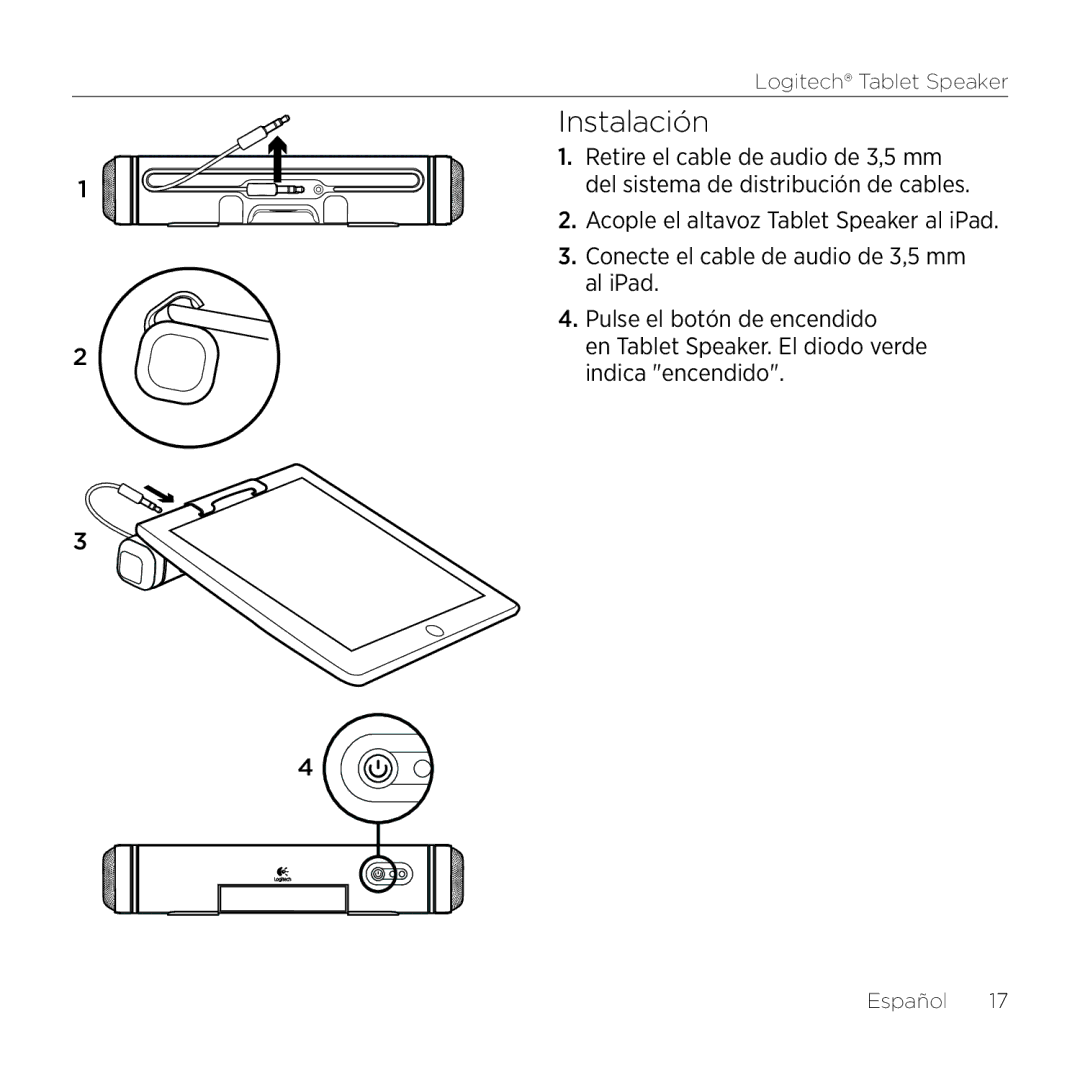 Logitech 984-000193 manual Instalación 